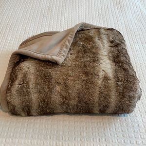 Pottery Barn Faux Fur Blanket